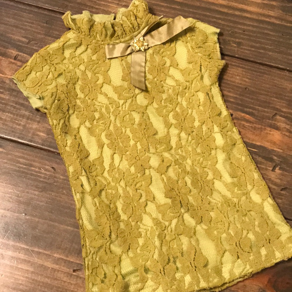 Joy Folie lace zip top